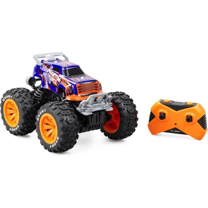 Voiture télécommandée - exost - phantom force 1:16 - 10 km/h - 28 -5 cm - violet et orange - dès 5 ans