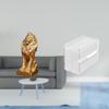 Acrylic Lion Sculpture Modern Tabletop Ornament Decorative Tissue Paper Holder Collectible Art