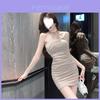 Street Style Short Bodycon Dress With Sleeveless Design For Summer Wear
