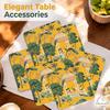 Tea Coasters Set of 6, Beautiful Design with Stand for Tea Cups, Coffee Mugs, and Glasses, Ideal for Diwali Gifting (Eden Garden)