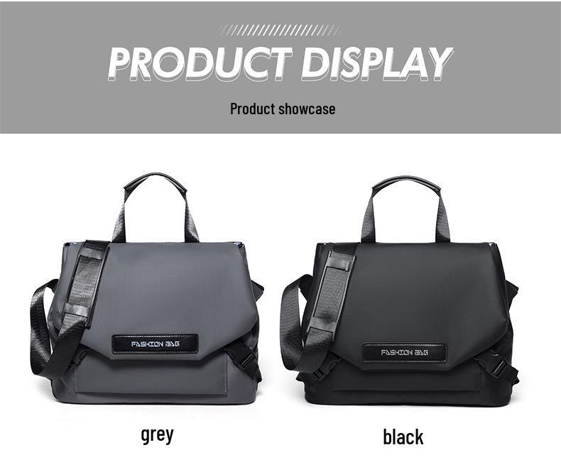Men's Casual Crossbody Bag - Minimalist, Large Capacity, Functional Leather Messenger for Business Commute