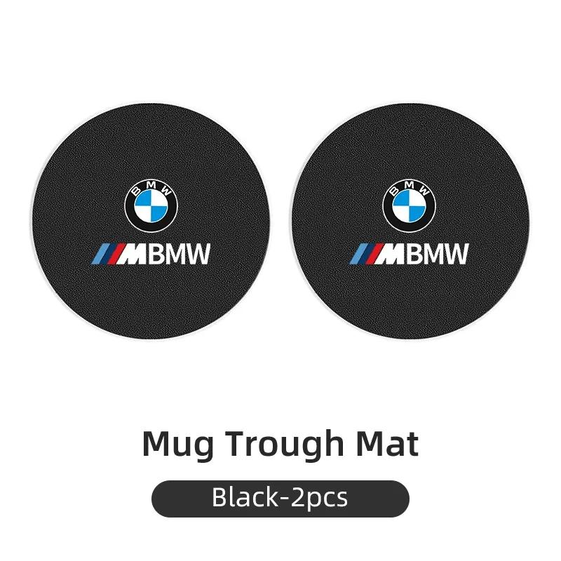 

2025 Hot Car Carbon Leathe Coasters Pads Centre Console Cup Non-Slip Mats For BMW PerCar Carbon Leathe Coasters Pads Centre Co