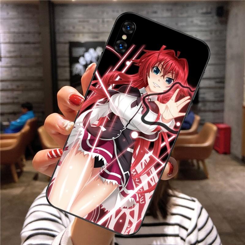 Rias Gremory Anime Phone Case For Xiaomi Mi 12 11T 10T 9T Lite Pro Ultra Note 10 Poco F3 F4 X4 GT Soft Black Phone Cover