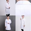 Unisex Doctor Nurse Workwear Long Sleeve Short Sleeve Lab Coat White Winter Summer