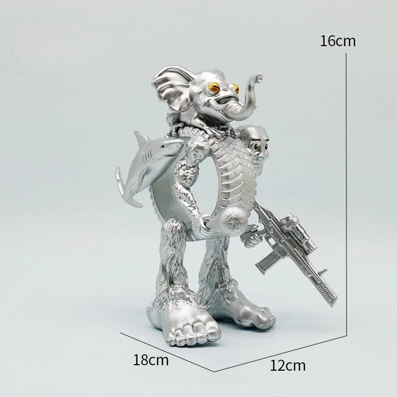 Italian Brainrot Monster Fusion Edition Figures Toy Tung Tung Tung Sahur Tralalero Tralala Anime Action Figure Ornament Toy Gift