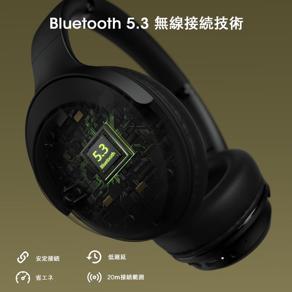 DOQAUS Bluetooth Up To 70 Hours of Continuous 3 EQ For Both Wired and Wireless Compatible with Closed Compatible with Slim Version LIFE5 Headphones,