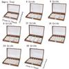 Retro Jewelry Display Tray Decorative Soft Lining Watch Display Tray with Compartments Visible Jewelry Box Necklace Storage