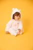 MIKIHOUSE HOT BISCUITS Romper Jumpsuit for Boys and One Size Fits All Product Girls, Pink, (60-80cm), Code 73-1203-615