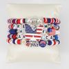 4th of July Bracelets USA Bead Bracelet American Flag Bracelets Patriotic Independence Day Bracelet