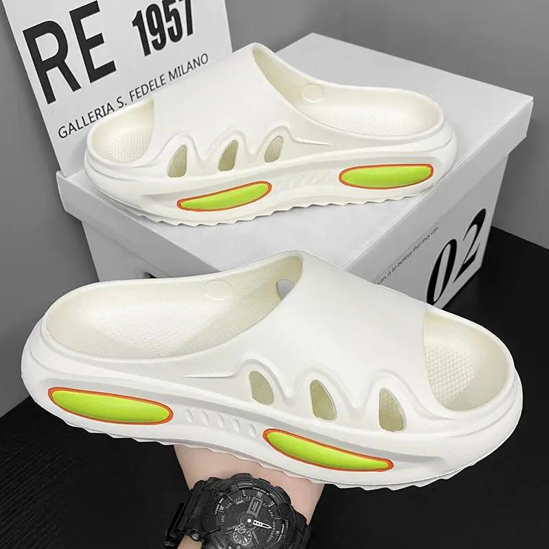 Fashion House Sandals Man Platform Walk Around Home Shiatsu Bathroom Slippers for Men Indoor Beach Designer Luxury Adult Original Shoes