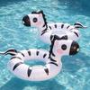 1PC Zebra Pool Float Ring Inflatable Swimming Tube with Handles Animal Design Summer Beach Pool Float