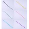 Pack of 6 Colorful Silicone Straws Travel Cups Straws Silicone Material Replacement Accessory Reusable Straw for Cups