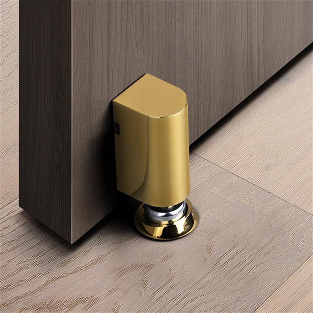 Zinc Alloy Invisible Magnetic Door Stopper Anti-Collision Windproof No-Drill Door Holder for Bedroom Bathroom