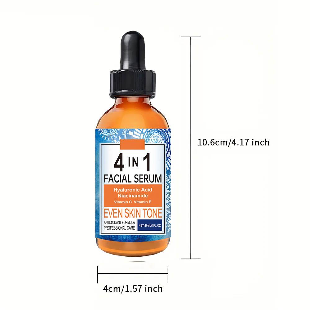 4 In 1 Face Serum Hyaluronic Acid Niacinamide Vitamin Anti-Aging Anti-wrinkle Deep Moisturizing Firming Skin Care