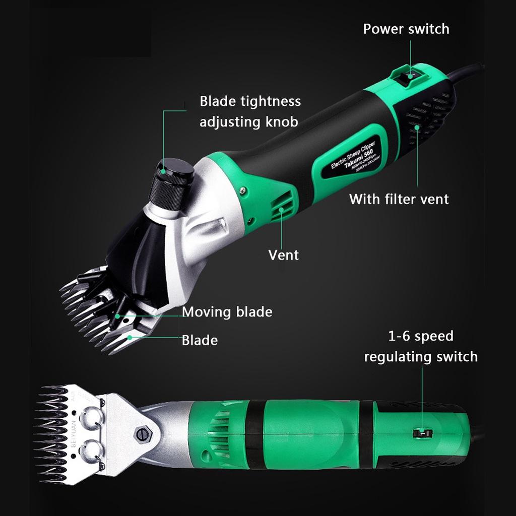 Electric Sheep Goat Shearing Machine Trimmer Tool Wool Scissor Cut Clipper Shaving Machine 220V 850W