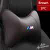 ZFAL7 Car Seat Neck Pillow Headrest Rest Cushion Leather Accessories For BMW M Power Performance M3 M5 X1 X3 X5 X6 E46 E39 E36 sticker