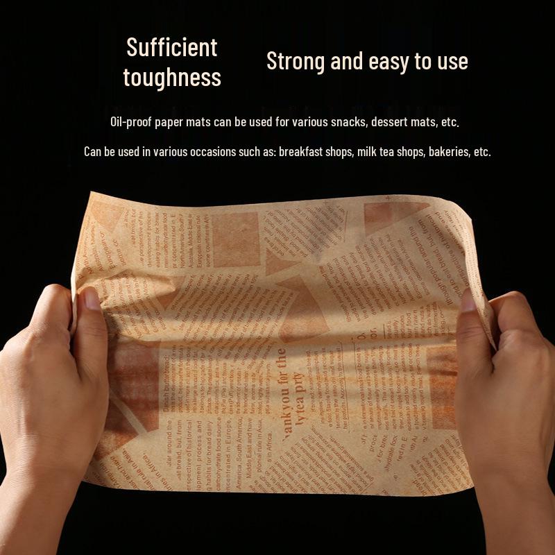 Thickened Oil-Proof Baking & Frying Paper for Oil Absorption and Food Wrapping