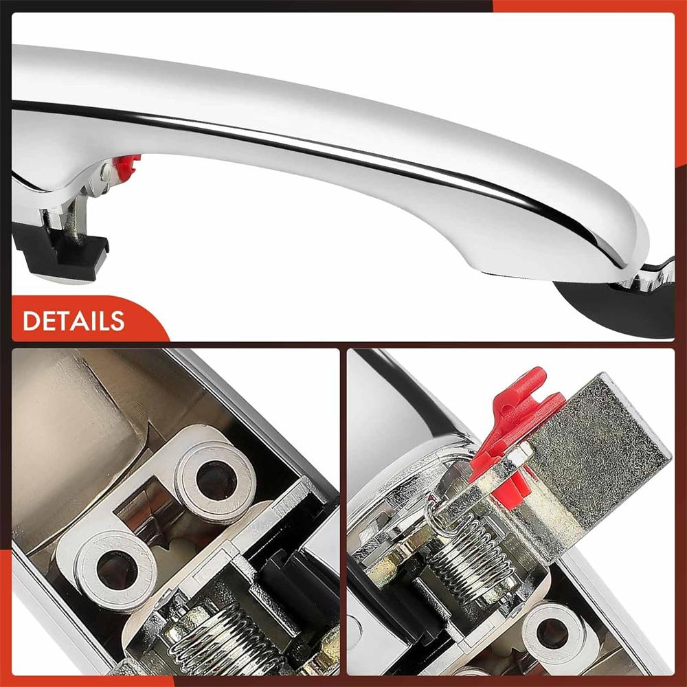 For 2005-10 Chrysler 300 2005-08 Magnum Front/Rear Right Exterior Door Handle Chrome