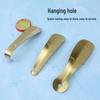Titanium Gold Shoehorn for Easy Shoe and Sock Removal - Ideal for Elderly and Pregnant Women at Home or On-the-Go.