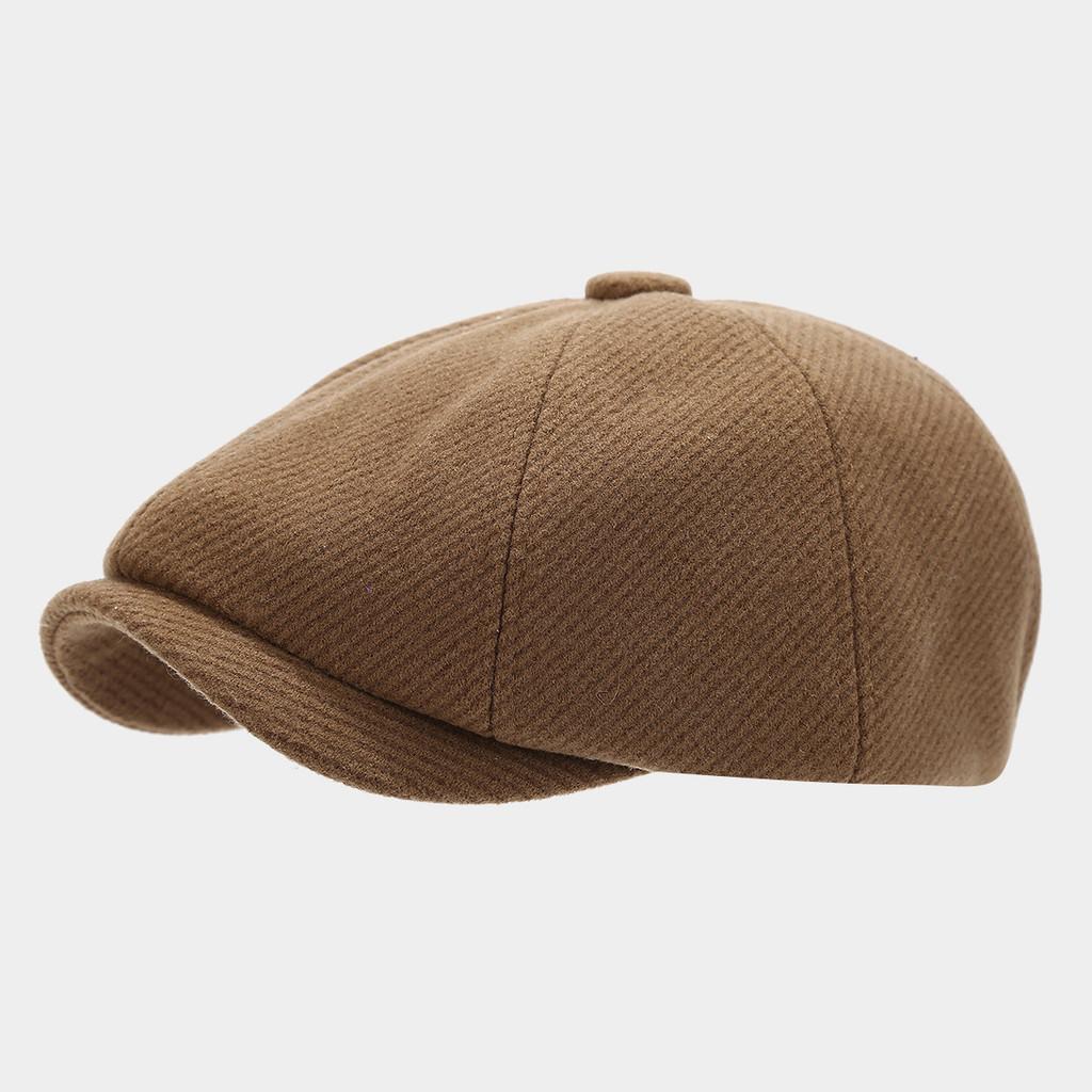 Men Women Autumn Winter Eightsided Cap With Sun Protection For Casual Fashion хаки