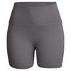 Seamless Ribbed Peach Lifting Yoga Shorts—Super Stretch Slimming Three-Quarter Pants for Running and Fitness