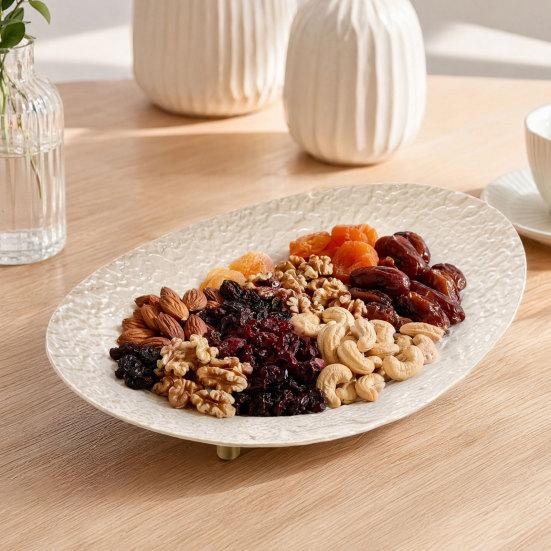 Countertop Fruit Bowl, Modern Decorative Multi-use Serving Tray, Dessert Cake Candy Snack Plate for Dining Table Kitchen Home Decor