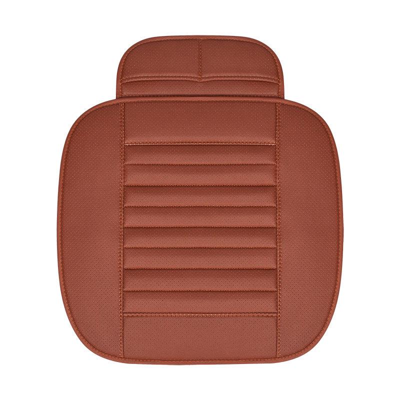 Car Cushion Pu Leather Breathable Auto Backless Cushion Universal Wear-Resistant Single Seat Protection Car Interior