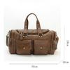 Herren Retro Business Reise Tragetasche Große Kapazität Mehrere Taschen Schulter Handtasche Crossbody
