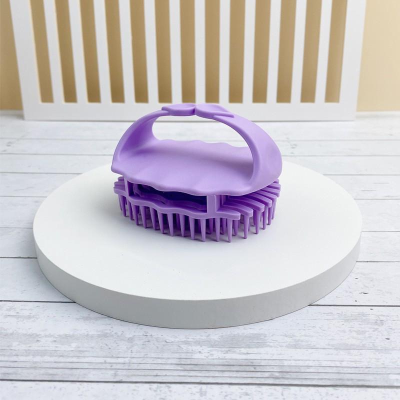 Silicone Scalp Massage Shampoo Brush for Dry & Wet Use