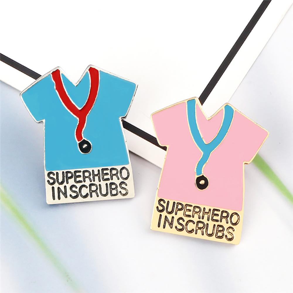 2-4pcs/set Creative Medical Pins Needle Stethoscope Heart Organ Brooch for Nurse Doctor Bag Lapel Badges Jewelry Gifts Wholesale