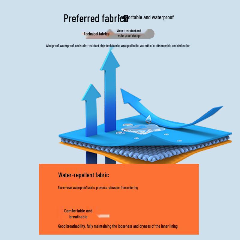Reflexiv Vinter Regntät Jacka för Trafiktjänst - Tjockt Foder för Köldskydd