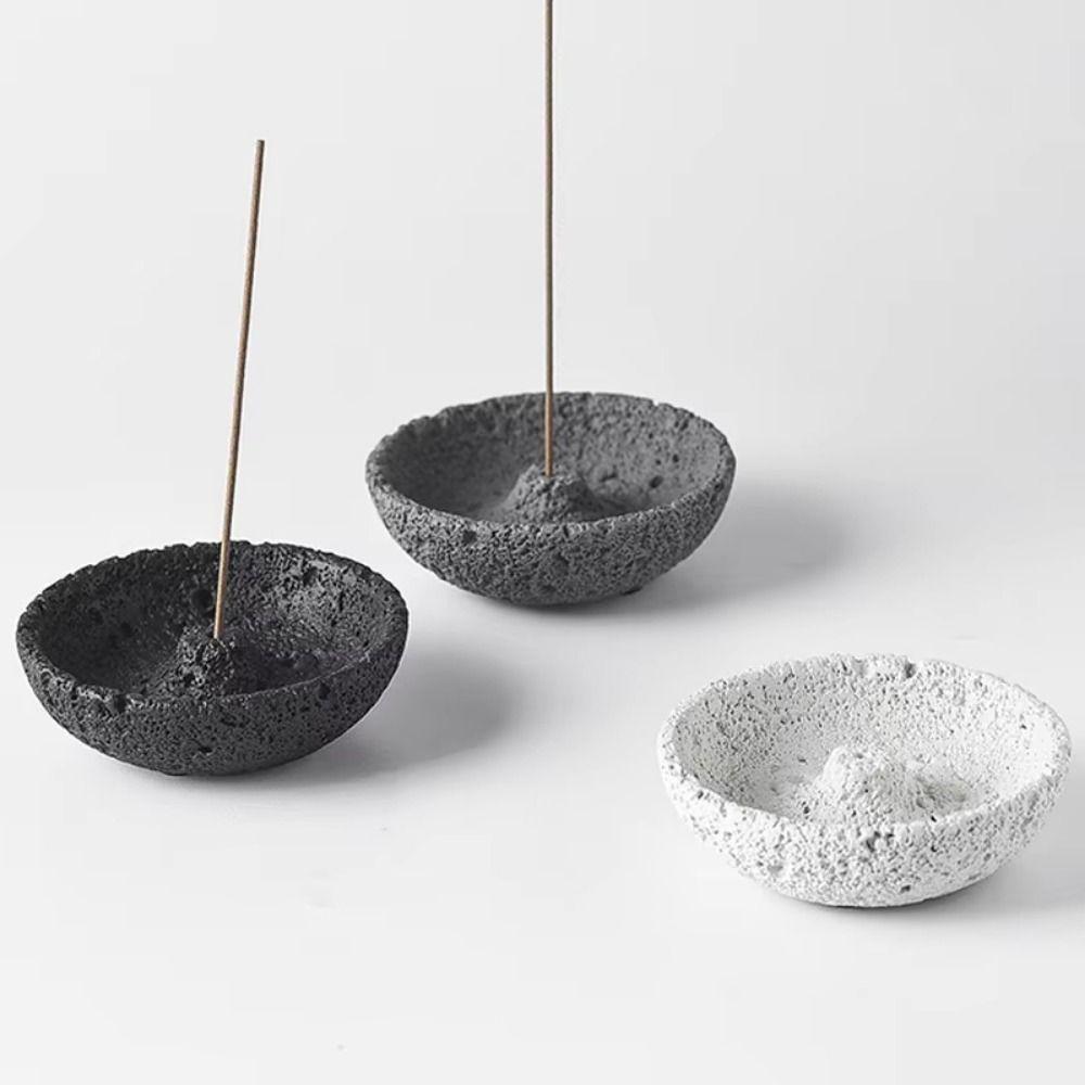 Plug in Incense Stick Stand Concrete Texture Aromatherapy Holder  Aromatherapy Use