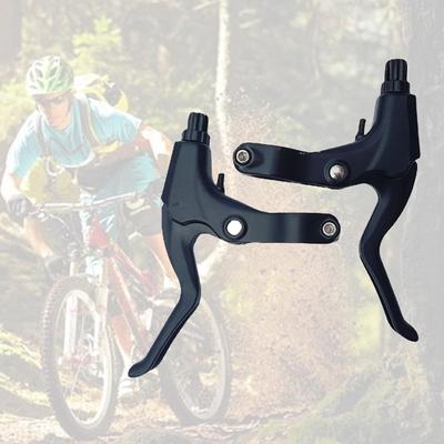 2Pcs Universal Aluminum Alloy Bike Brake Levers Bike Brake Handle Mountain Road Bike V-Type Brake Levers 2.2cm Diameter