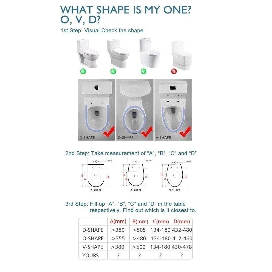 Household Soft Ciosing D/V/O Type Toilet Bidet Seat with Dual Nozzles Non-Electric Toilet Bidet Seat