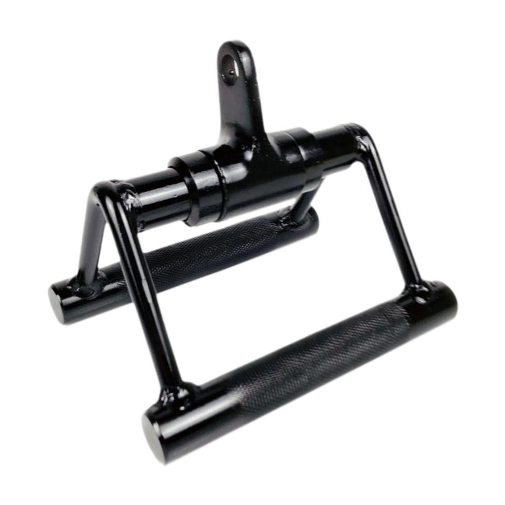 D Row Handle Press Down Bar Cable System Attachment Non Slip LAT Pull Gym V