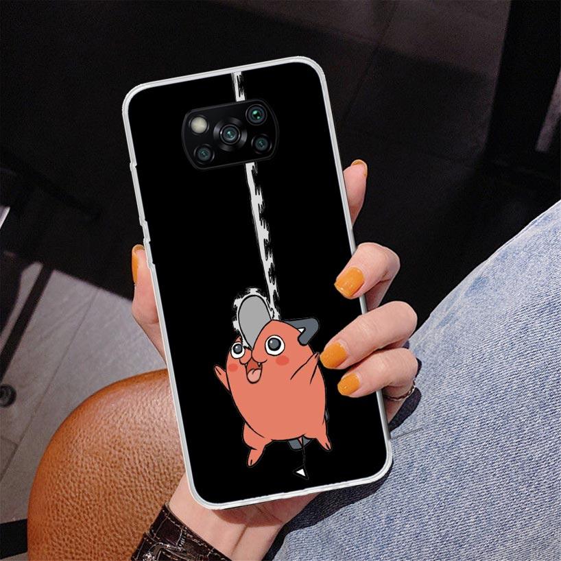 

Chainsaw Cartoon Phone Case For Xiaomi Poco X7 X6 X5 Pro F7 Ultra Redmi 15C 15 13C 13 12C 12 10 10A 10C 9 9A 9C 9T Cover Poco X7 Redmi 13C