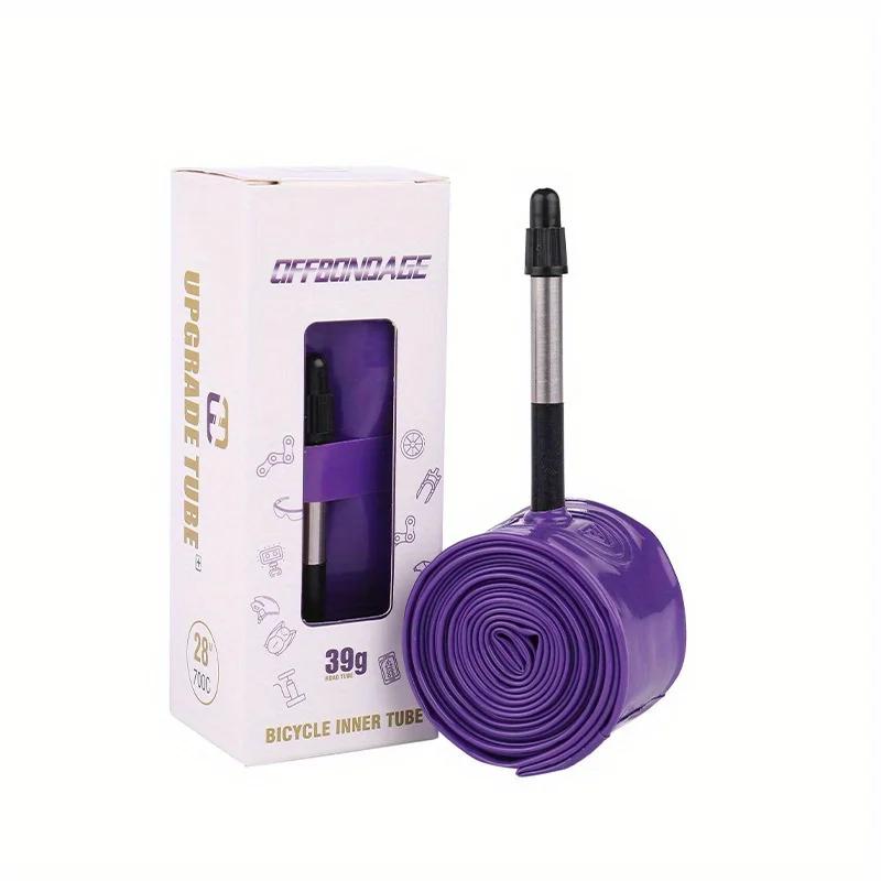 

Сверхлегкая внутренняя камера для горного велосипеда, портативный инструмент для шоссейного велосипеда, легкая, устойчивая к проколам, насадка для внутренней камеры из термополиуретана 85mm фиолетовый