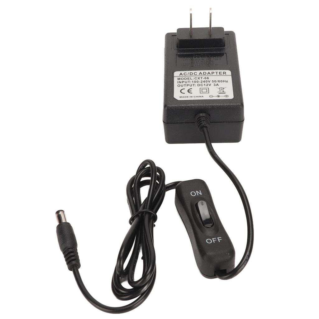 12V Power Adapter 20cm Needle Foam Cutter DC Power Supply Adapter Plug Equipment 100‑240V US Plug 12V 3A 36W