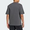 Adidas VERBIAGE T Shirts Men's Solid Gray Crew Neck Moderate KB4890