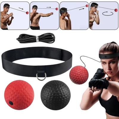 PU Boxing Training Ball with Headband Boxing Ball Hand Eye Coordination Training