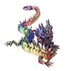 3D Printed Chinese Loong Figurine Movable Joints Standing Dragon Figure Articulated Dragon Model Fidget Toy Desktop Decoration Ornament