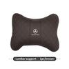 Car Headrest Neck Pillow Seat Neck Lumbar Support Waist Cushion For Benz AMG A C E S G Class W201 W210 W108 W204 W205 W203 BL1