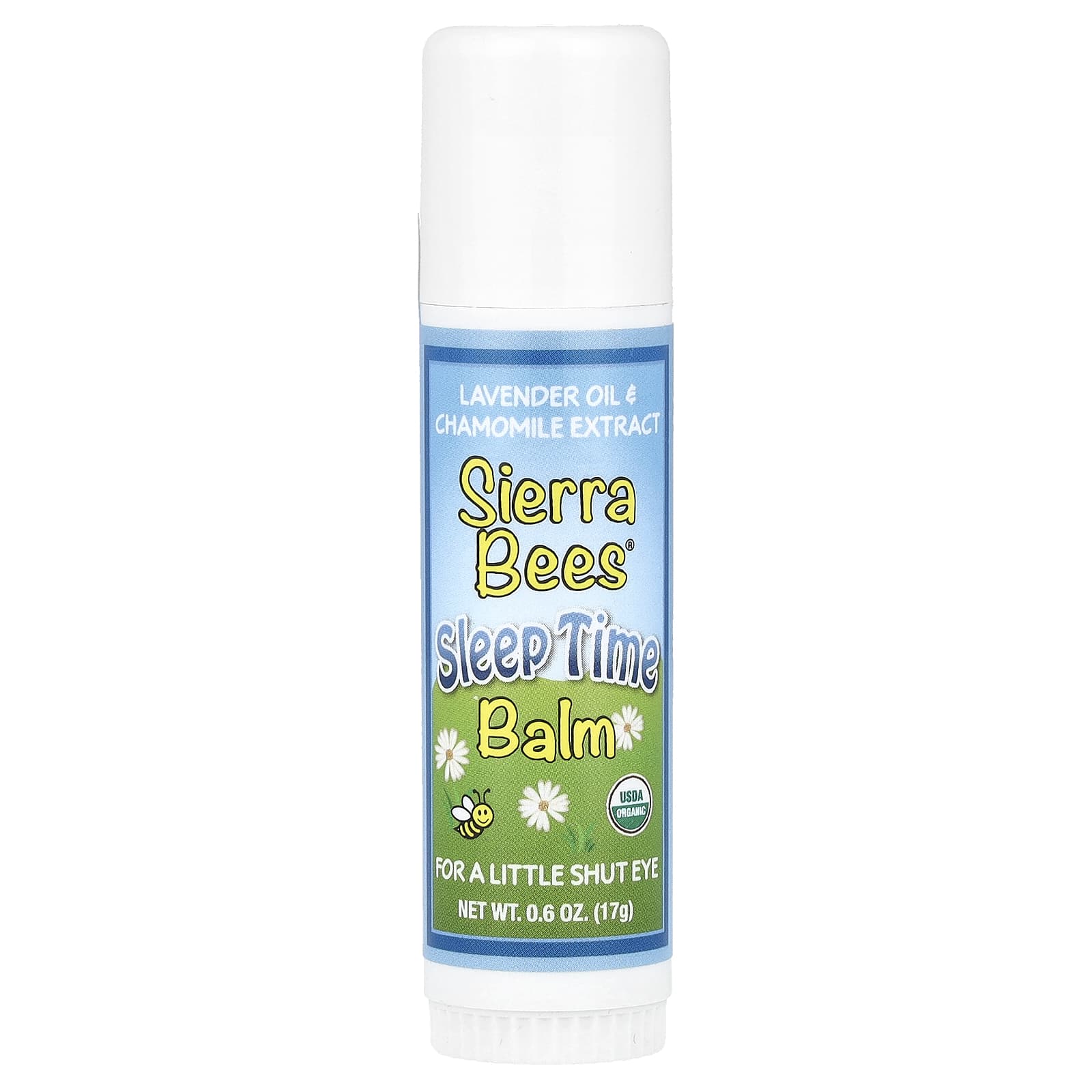 

Sierra Bees, Бальзам-карандаш для сна, лаванда и ромашка, 0,6 унции (17 г)