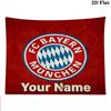 FC Bayern Munchen Custom Name Wall Tapestry Aesthetic Wall Hanging Printed Fabric Blanket Decorative Tapestries for Bedroom Living Room Home Decor