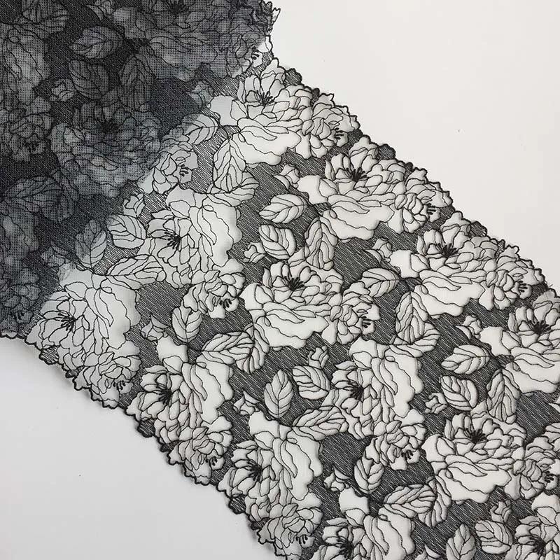 1/3 de yard de fil de polyester pressé pour fond de dentelle, idéal pour la broderie florale à faire soi-même, accessoires en dentelle, rideaux, coussins de canapé et décoration.