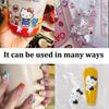 50 Stück Nagel Strasssteine 3D Kätzchen Katze Nagelkunst Charms, 3D Cartoon Kawaii Sanrio Nageldekorationen für