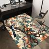 1PC Birds Acorns Non-Slip Floor Carpet Compatible for Office&Living Room&Bedroom&Dining room - Flat- Soft & Pattern, Vibrant Colors-W254