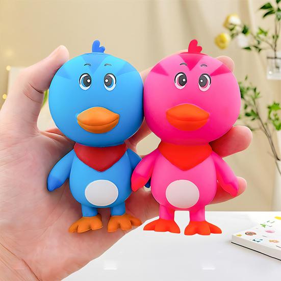 Cartoon Chick Squeeze Toy Anxiety Toy Soft Stretchy Relieving Chicken Sensory Stress Ball Focus Aid Relaxation