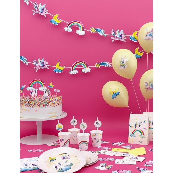 Tatouages temporaires - PTIT CLOWN - Licornes féériques - Multicolore - Enfant - Feuille 15 x 21 cm