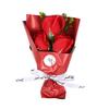 3 Heads Artificial Rose Bouquet Mini Scented Soap Flower Bouquet for Women Mom Wife Valentine's Day Anniversary Wedding Mother's Day Birthday Gift